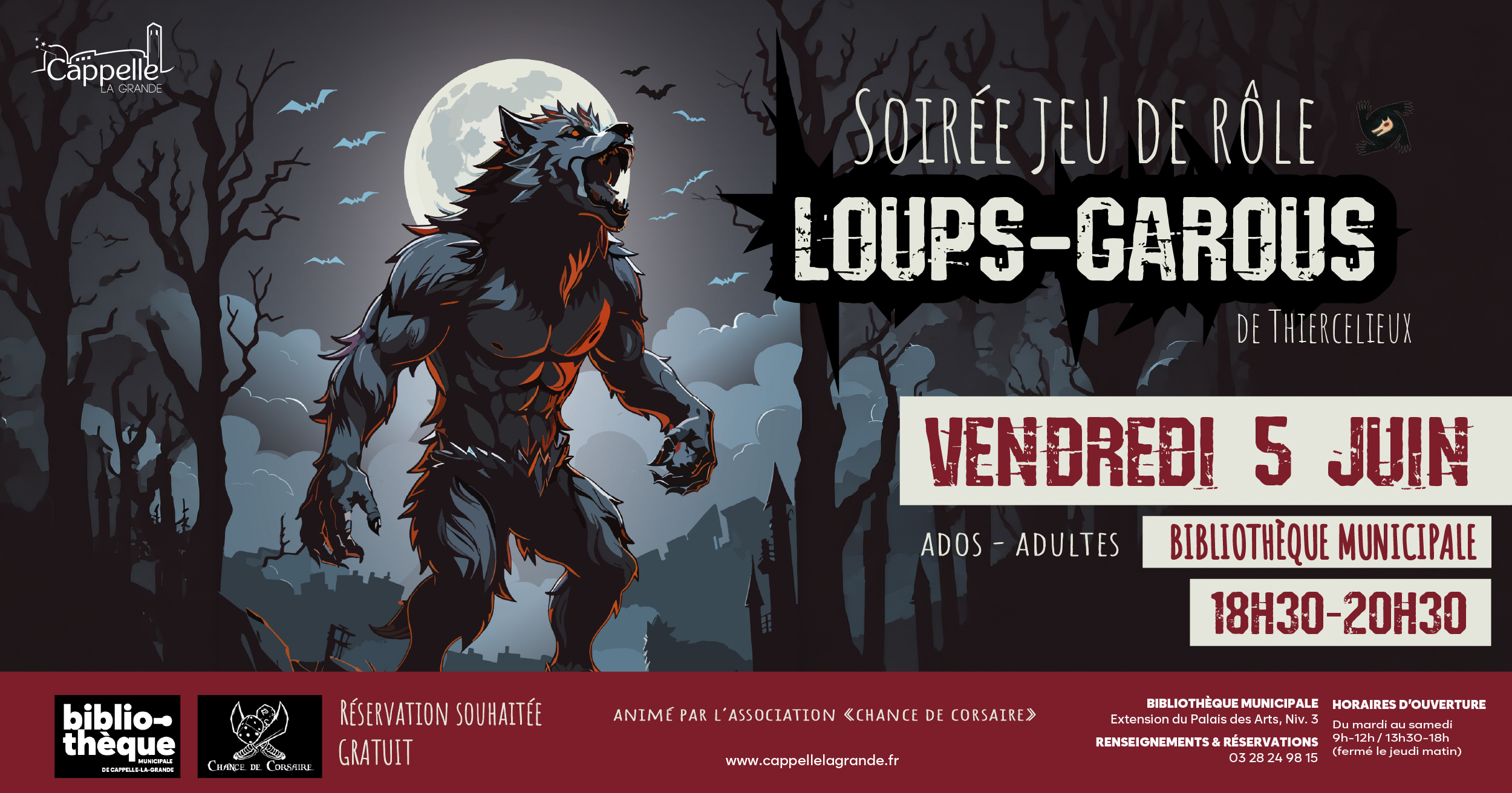 SOIRÉE LOUPS-GAROUS DE THIERCELIEUX - Jeu de rôles