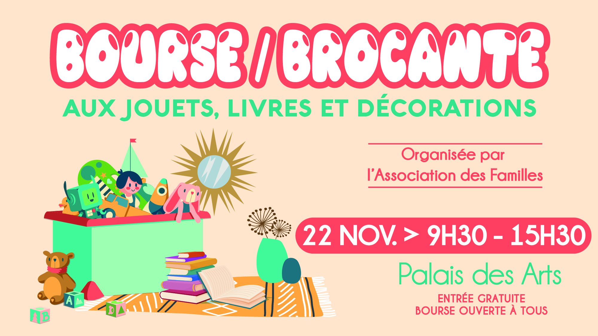 BOURSE AUX JOUETS, LIVRES ET DÉCORATIONS