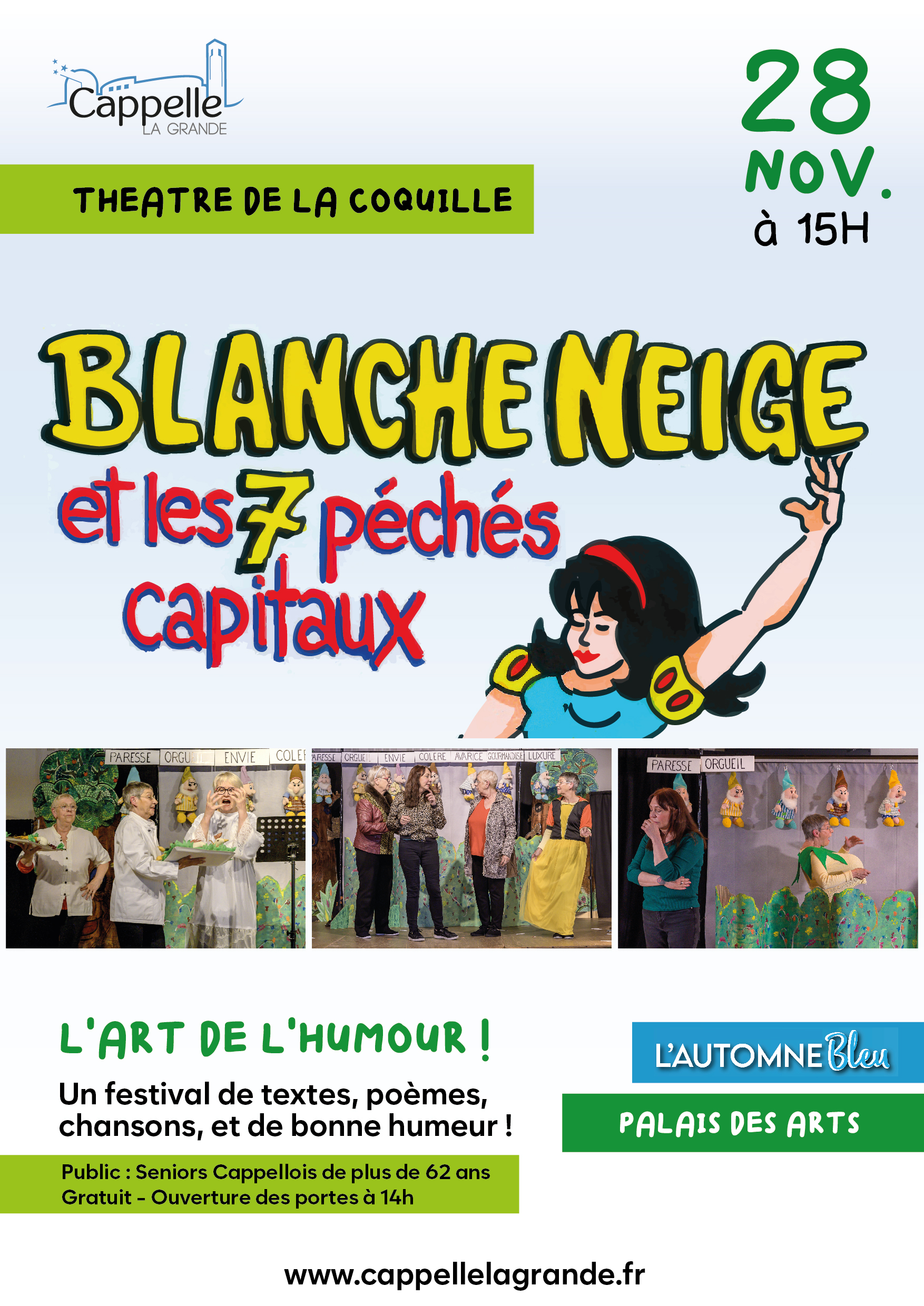 Théâtre - BLANCHE-NEIGE ET LES SEPT PÉCHÉS CAPITAUX