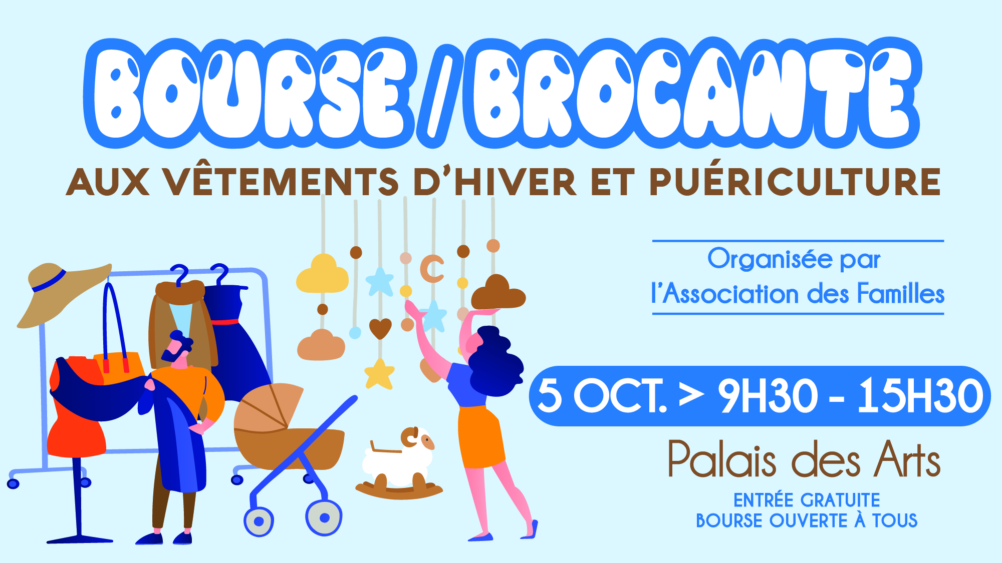 Bourse / Brocante aux vêtements d'hiver & puériculture