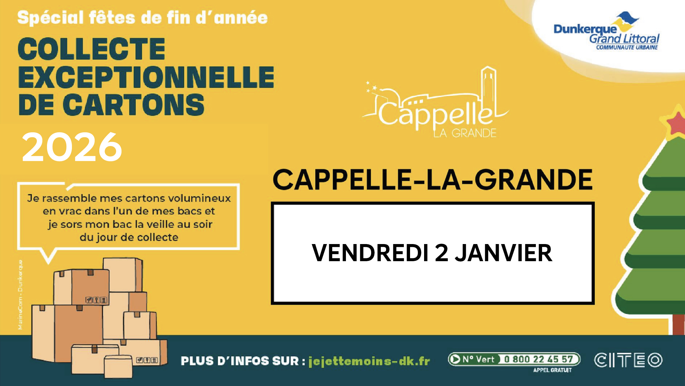 COLLECTE DE DÉCHETS - FIN D'ANNÉE