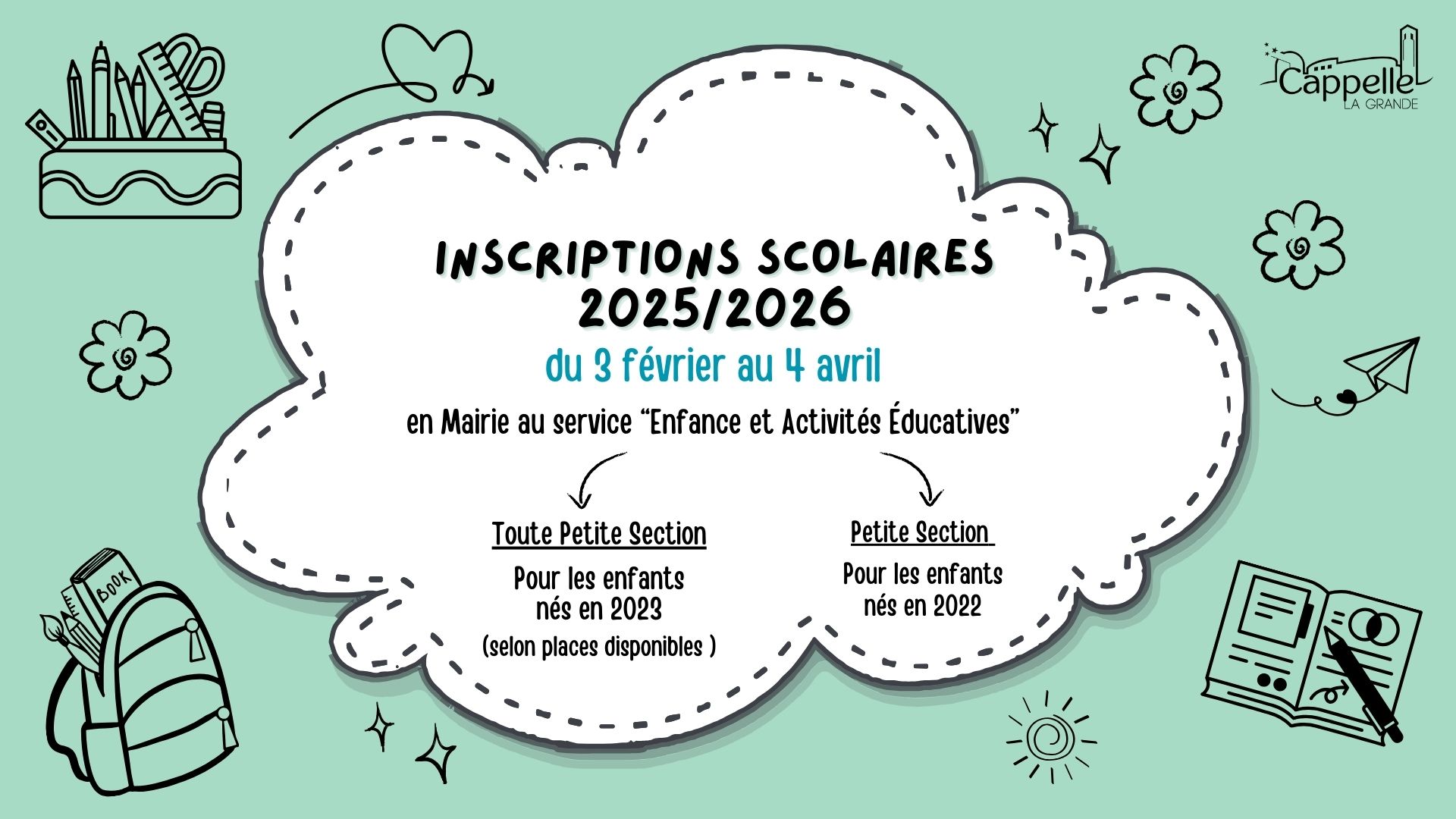 Inscriptions scolaires 2025-2026