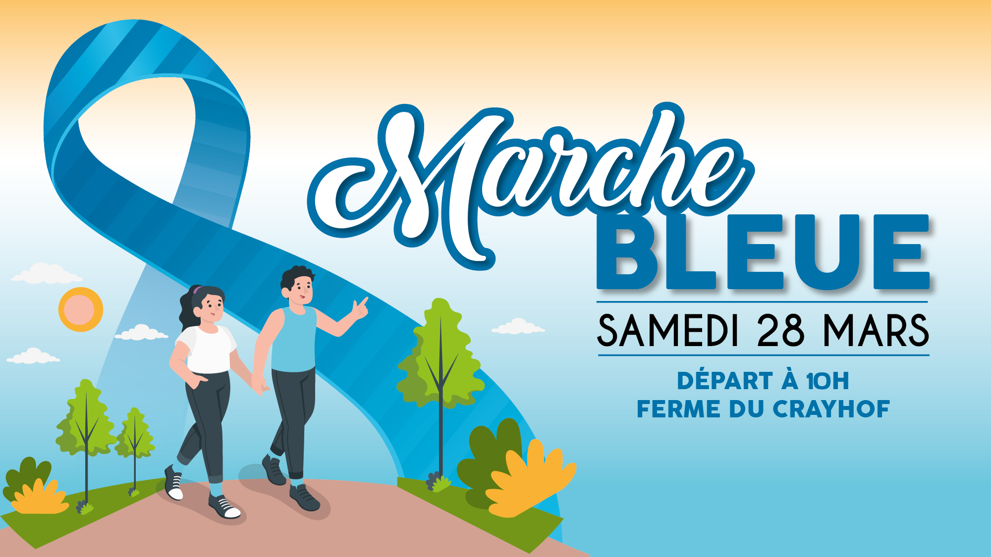 Marche bleue - prévention du cancer colorectal